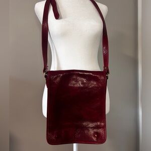 Florence Italian Leather Red Bag